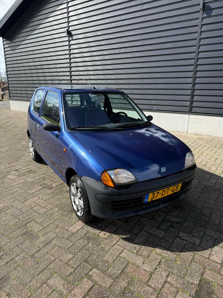 Fiat Seicento 1.1 SPI 1999 Blauw, Auto's, Fiat, Voorwielaandrijving, Blauw, Origineel Nederlands, 400 kg