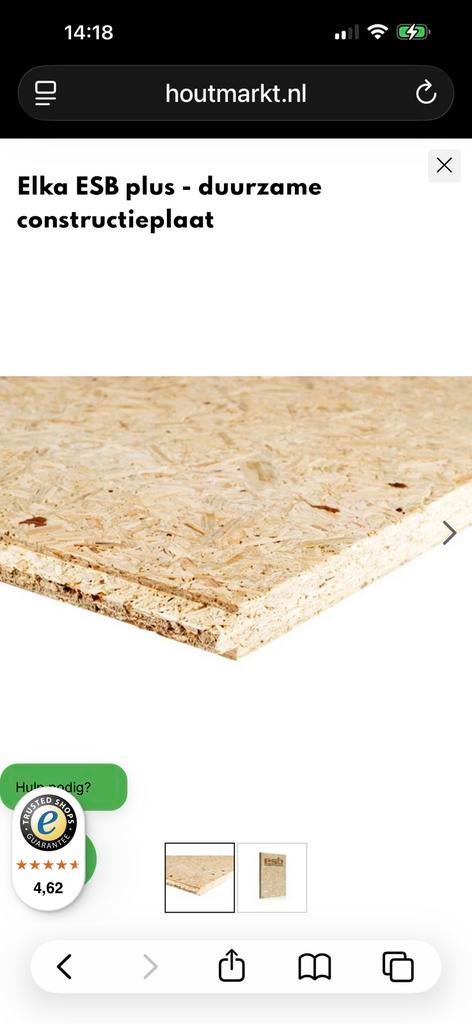 31 stuks OSB 22mm 258x67.5cm, Ophalen, Minder dan 25 mm, Nieuw, 250 tot 300 cm