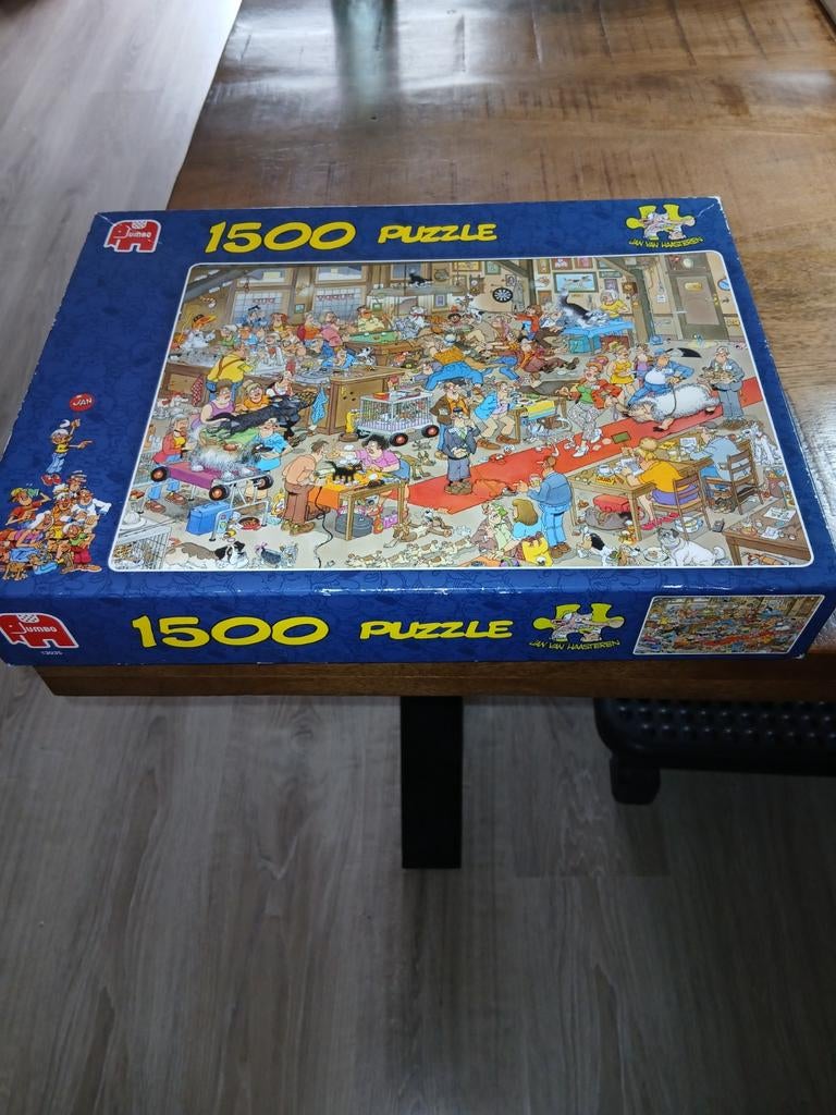 Jan van haasteren 1500stukjes, Ophalen, 500 t/m 1500 stukjes, Zo goed als nieuw