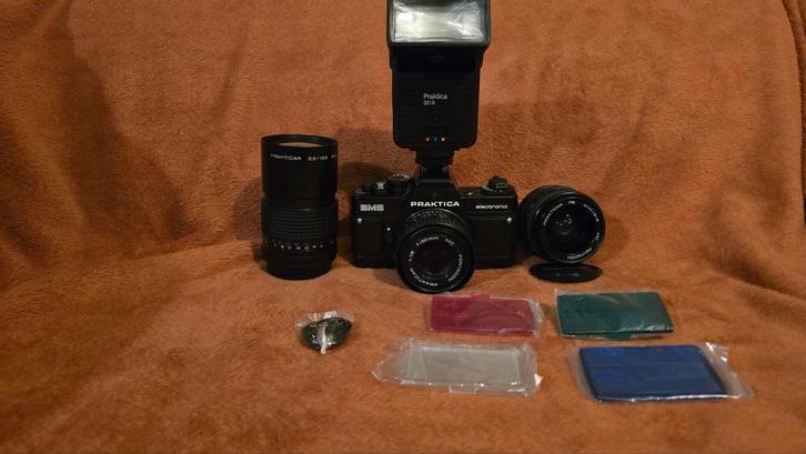 Praktica BMS 35mm SLR camera set, Audio, Tv en Foto, Fotocamera's Analoog, Zo goed als nieuw, Spiegelreflex, Overige Merken, Ophalen of Verzenden