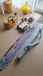 Complete visuitrusting: hengels, molens, kunstaas en meer, Ophalen, Gebruikt