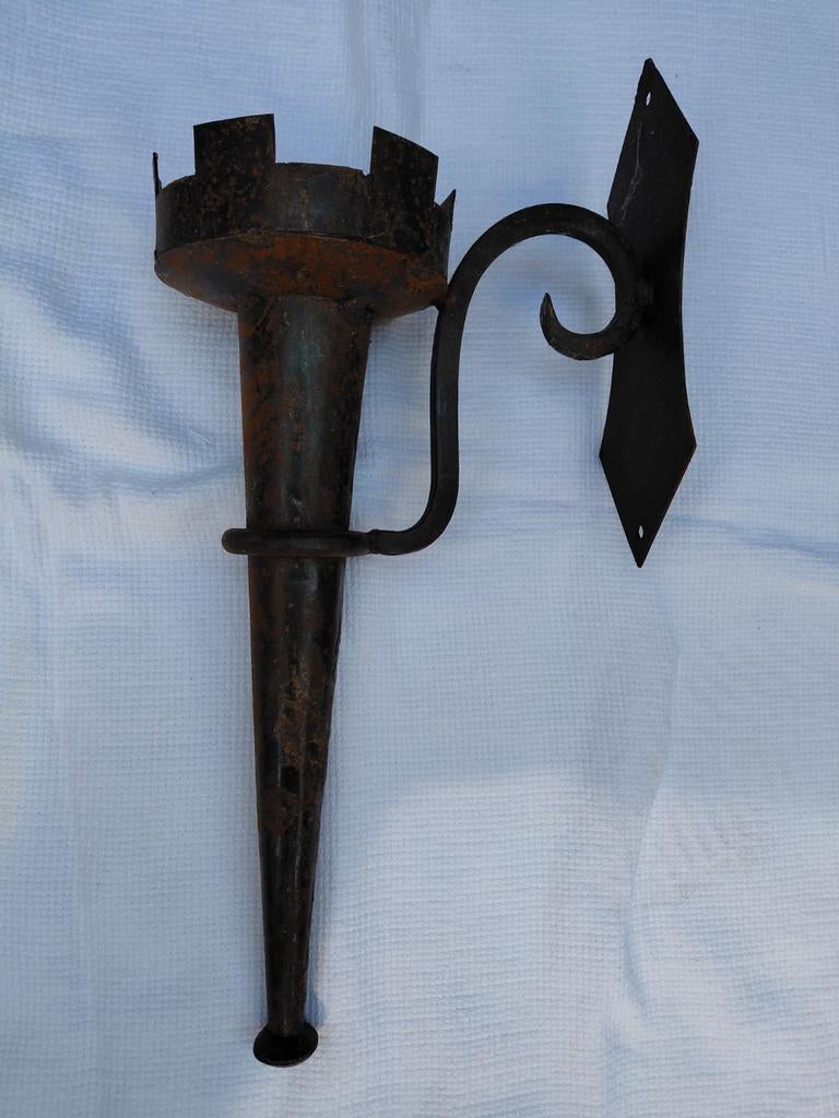 Kasteel wandkandelaar, Antiek en Kunst, Antiek | Koper en Brons, Ophalen of Verzenden