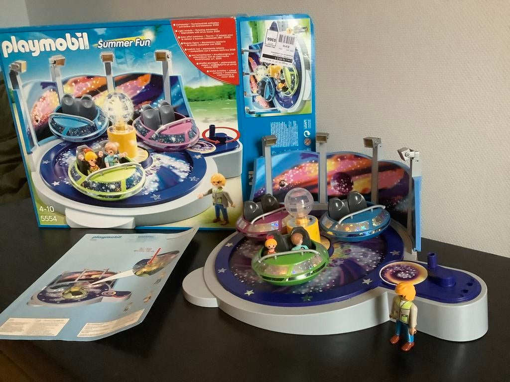 Playmobil Summer Fun 5554 Draaimolen met licht, Ophalen of Verzenden, Zo goed als nieuw, Complete set