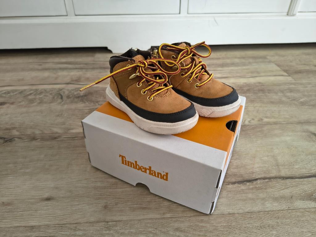 Prachtige bruine Timberland boots, maat 23, Mid hiker veter, Kinderen en Baby's, Timberland, Onb, Schoenen, Ophalen of Verzenden