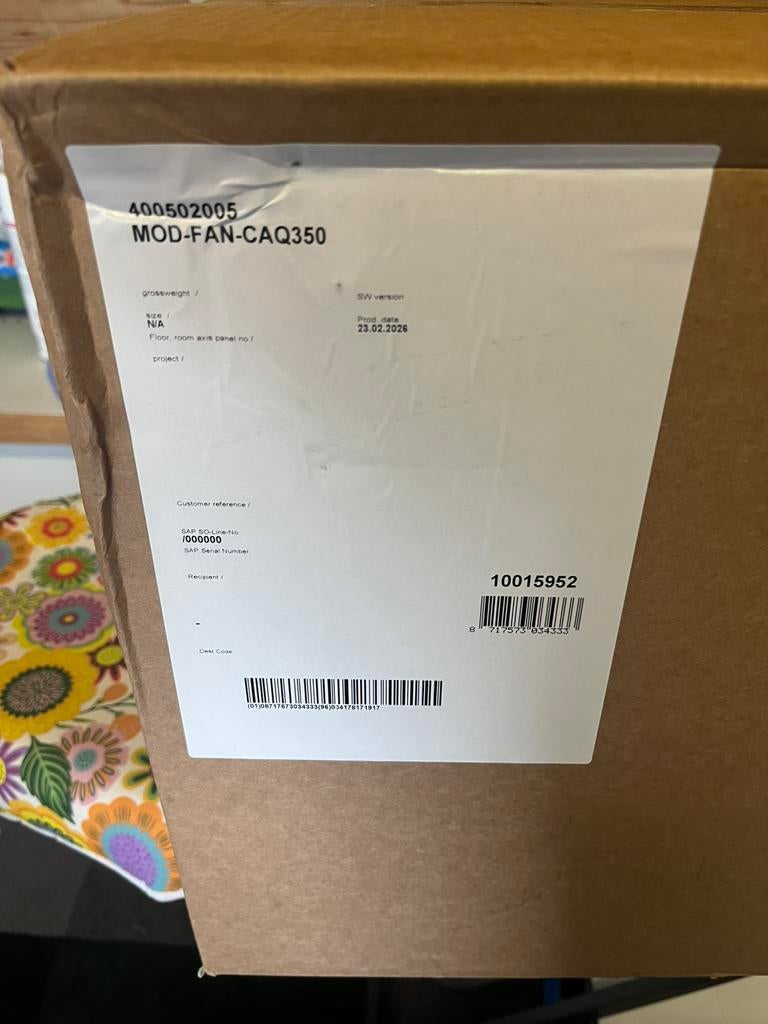 Zehnder q350 en/ of e400 mod-fab-caq350, Witgoed en Apparatuur, Ventilatoren, Ophalen of Verzenden, Nieuw, Overige