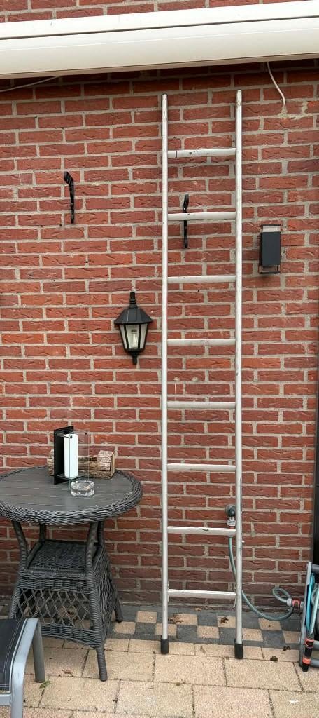 aluminium  ladder, Ophalen of Verzenden, Gebruikt, Ladder, 2 tot 4 meter