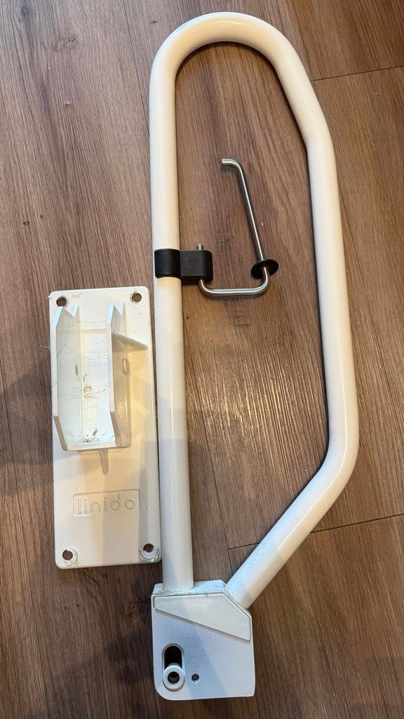 Linido opklapbare toiletbeugel met toiletrolhouder, Diversen, Verpleegmiddelen, Ophalen of Verzenden