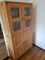 houten buffetkast Ikea deuren vitrine kast grenen, Ophalen, 150 tot 200 cm, 25 tot 50 cm, Gebruikt