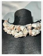Dubbele laag bloemen Haar Kroon, trouwerij, Kleding | Dames, Ophalen of Verzenden, Zo goed als nieuw, Accessoires, X