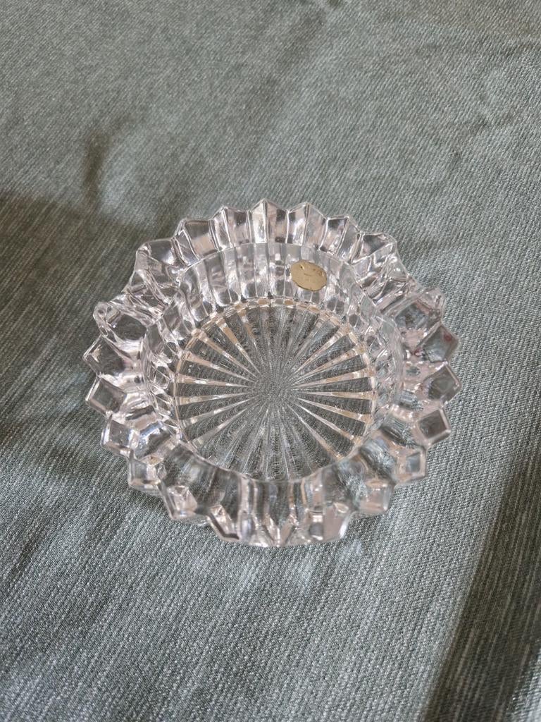 Antiek kristallen asbak., Antiek en Kunst, Antiek | Glas en Kristal, Ophalen of Verzenden