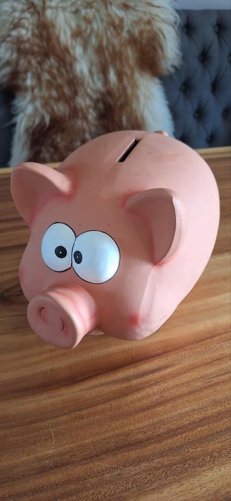 Groot Spaarvarken, Verzamelen, Spaarpotten, Ophalen, Gebruikt, Steen, Aardewerk of Keramiek, Dier