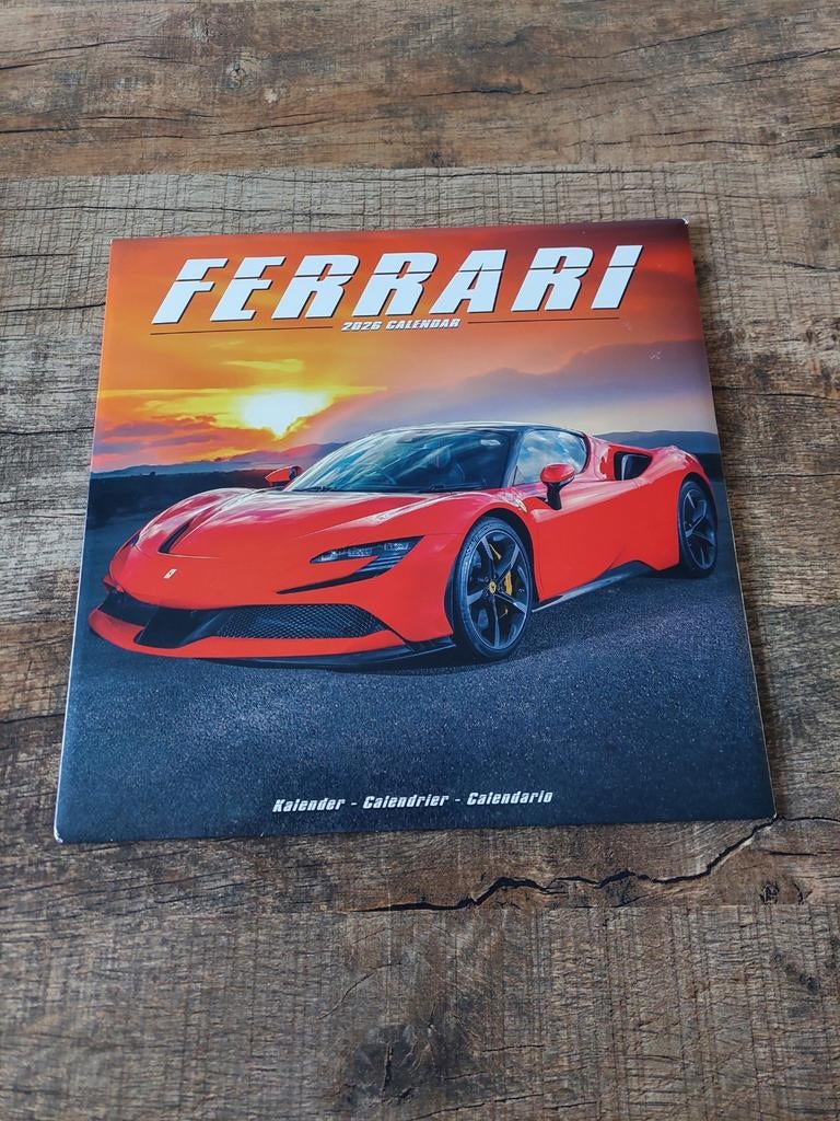Een zeer mooie & unieke Ferrari Calendar van 2026 ! €2,50, Ophalen of Verzenden, Nieuw, Auto's
