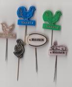 Van Maanen Kip Pluimvee Konijn Ei speldjes, Verzamelen, Speldjes, Pins en Buttons, Gebruikt, Niet vindbaar, Niet vindbaar, Speldje of Pin