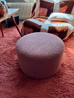 Oudroze bouclé poef van Søstrene & Gene, Ophalen, Zo goed als nieuw, Rond, Stof