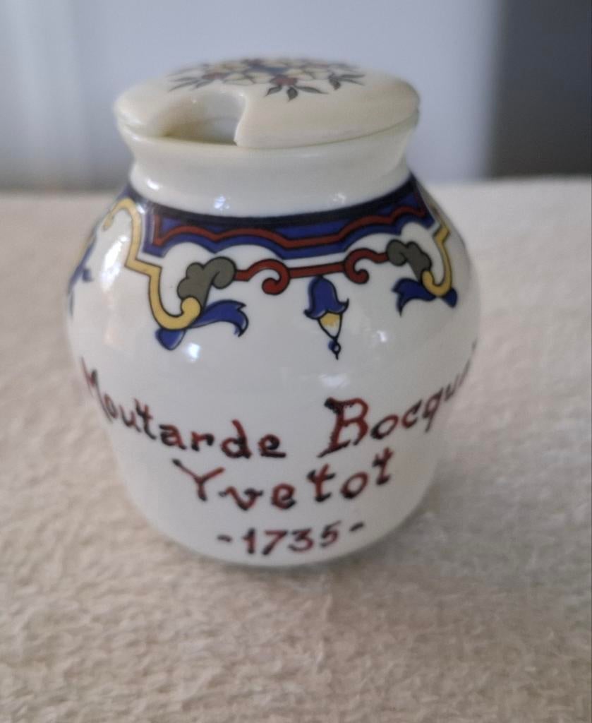 Moutarde Bocquet yvetot mosterdpotje, Antiek en Kunst, Ophalen of Verzenden
