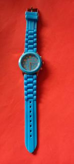 Nieuw Siliconen Horloge - Trendy Blauw Polshorloge, Ophalen of Verzenden, Nieuw