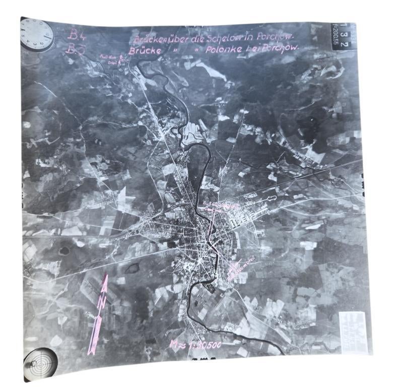 duitse ww2 luchtfoto denk Rusland ongeveer 30x30 cm, Verzamelen, Militaria | Tweede Wereldoorlog, Ophalen of Verzenden, Duitsland