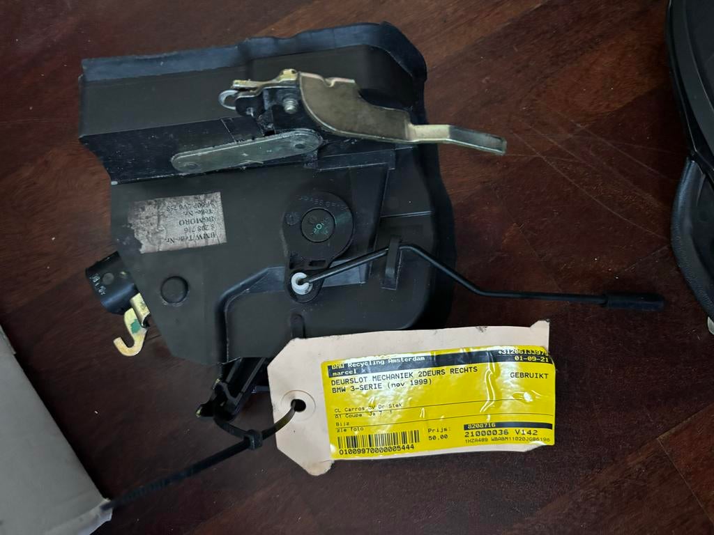 Rechterslotmechanisme voor E46 cabriolet, Auto-onderdelen, Gebruikt, Deur, Rechts, Ophalen of Verzenden