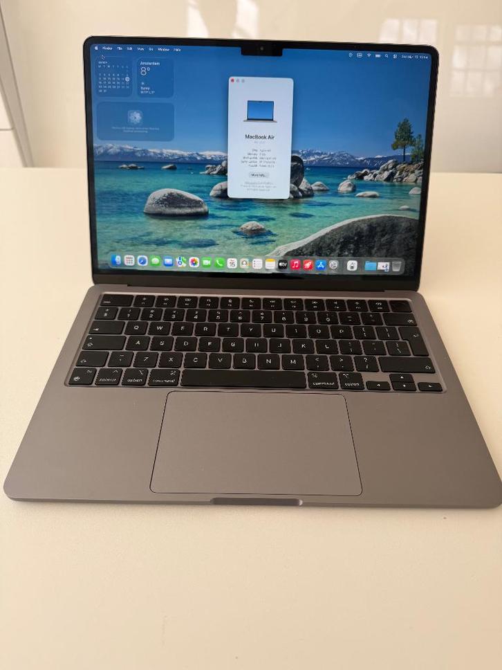 MacBook Air M2 13,6" - 256GB SSD, 8GB RAM grijs space grey, Computers en Software, Apple Macbooks, Zo goed als nieuw, MacBook Air