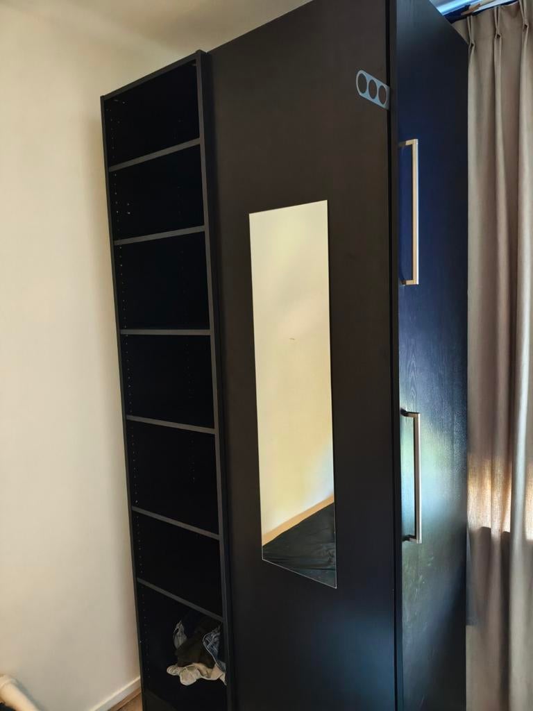 2x IKEA PAX Kasten - Donkerbruin/Zwart, 236 cm hoog, Ophalen, Zo goed als nieuw, 50 tot 75 cm, 200 cm of meer