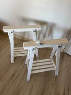 Twee schragen (Ikea Mittback, wit), Ophalen, Minder dan 50 cm, 50 tot 100 cm, Zo goed als nieuw