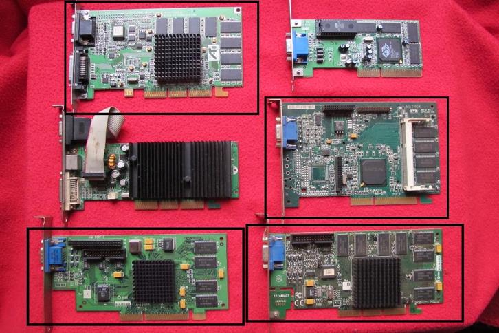 AGP videokaarten, Computers en Software, Videokaarten, Gebruikt, AGP, Overige soorten, VGA, Ophalen of Verzenden