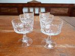 6 vintage glazen of kristallen coupes, klein model, Antiek en Kunst, Ophalen of Verzenden