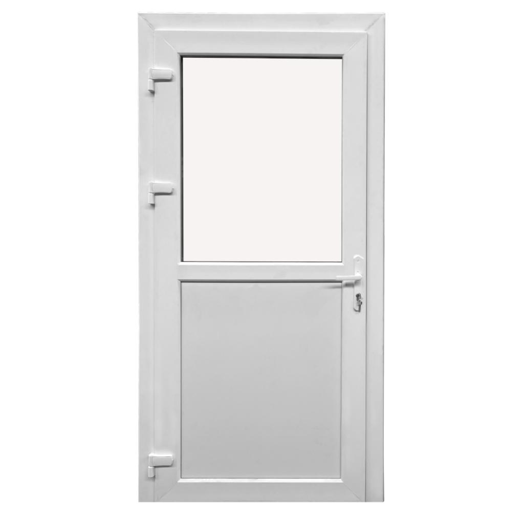 PVC deuren halfglas of dicht 1010 x 2160 mm rechtsdraaiend, Ophalen, Kunststof, Fortweg 3, Binnendeur