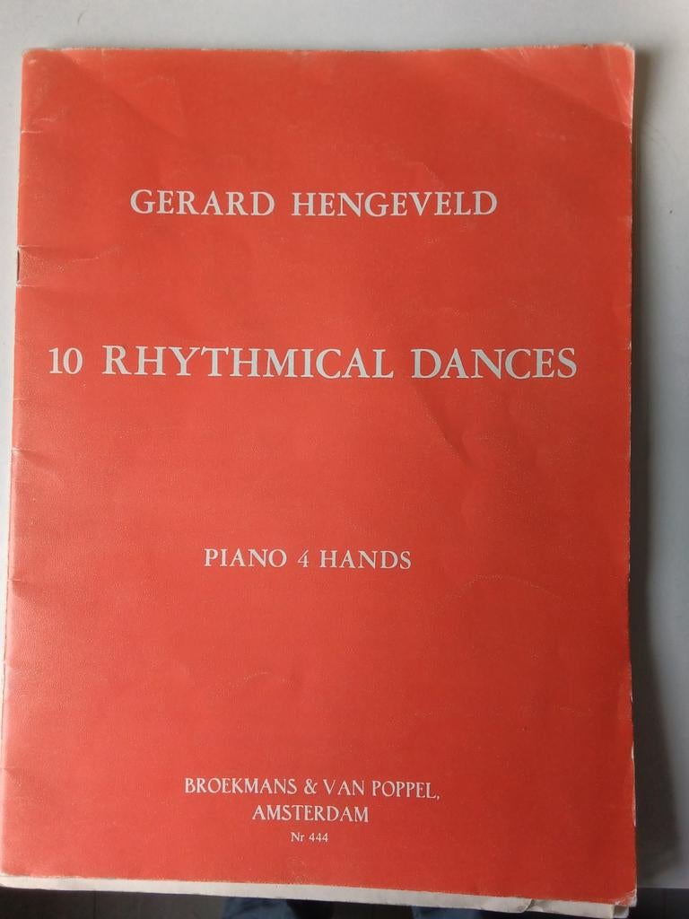 Gerard Hengeveld - 10 Rhythmical Dances - Piano 4 Hands, Ophalen of Verzenden, Gebruikt, Artiest of Componist, Piano