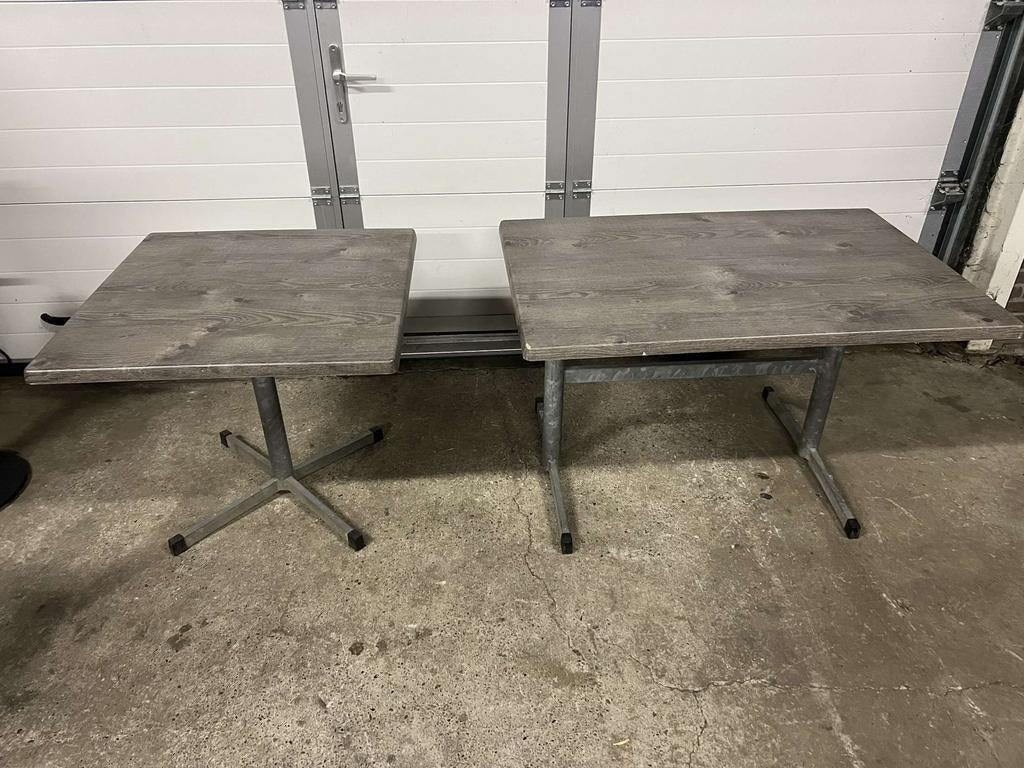 11 stuks horeca Terras tafels 120x80 80x80 cm outdoor, Ophalen, Zo goed als nieuw