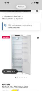 IKEA Forsnäs Koelkast - Klein deukje, zo goed als nieuw, Witgoed en Apparatuur, Ophalen, Zonder vriesvak, 200 liter of meer, 160 cm of meer