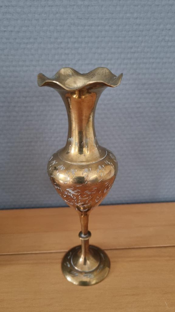 messing/koperen vaasje, Ophalen of Verzenden, Koper