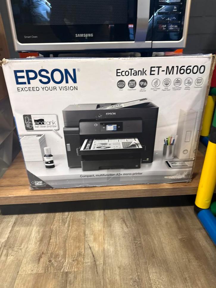Epson EcoTank ET-M16600 A3+ Mono All-in-One Printer, Computers en Software, Printers, Nieuw, All-in-one, Inkjetprinter, Kopieren
