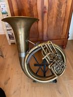 Amati helicon, bombardon, BBs tuba, Muziek en Instrumenten, Ophalen, Gebruikt, Bes-tuba, Met koffer of draagtas