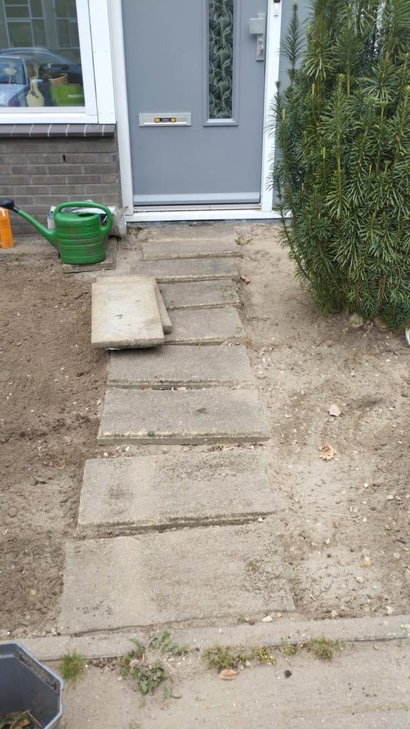 15 tuintegels 30x60 cm, Tuin en Terras, Tegels en Klinkers, Ophalen of Verzenden, Gebruikt, Beton, Terrastegels