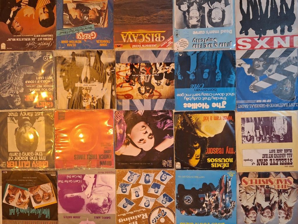 40 singels voor in de jukebox of platenspeler Engelstalig, Ophalen of Verzenden, Gebruikt, Pop