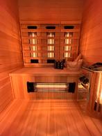 Luxe Combi Sauna (Infrarood + Finse Sauna) - GRATIS MONTAGE, Ophalen of Verzenden, Zo goed als nieuw, Fins of Traditioneel, Complete sauna