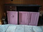 Vintage antiek dressoir met deuren, ligplank en lades, Huis en Inrichting, Kasten | Dressoirs, Ophalen of Verzenden, Gebruikt