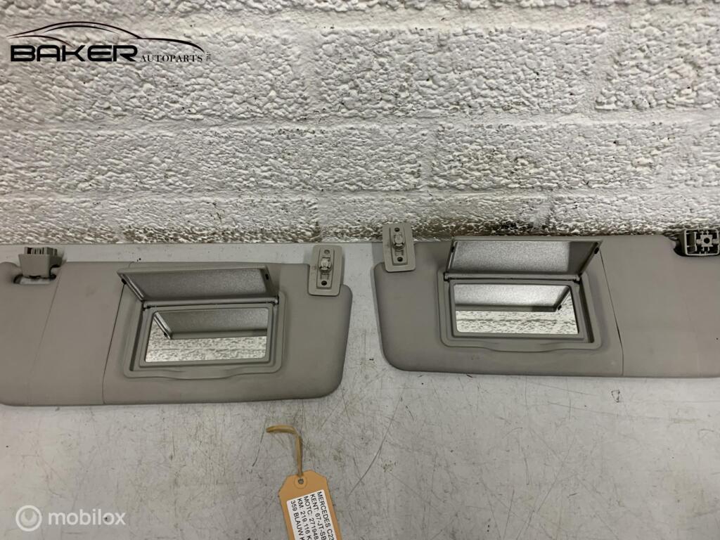 Zonneklep Mercedes C-klasse Sportcoupé CL203 ('01-'08) SET, Auto-onderdelen, Gebruikt, Mercedes-Benz, Ophalen of Verzenden, Mercedes-Benz