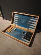 Houten backgammon, Een of twee spelers, Ophalen of Verzenden, Zo goed als nieuw