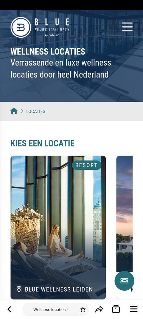 4 Tickets BLUE Wellness SPA Sauna Recreatie Entree hele dag, Drie personen of meer, Arrangement, Ticket of Toegangskaart