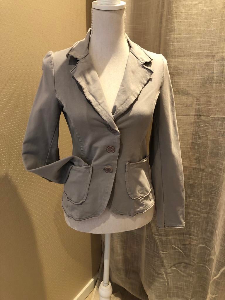 Leuk jasje met pailletten details - Maat S “Made in Italy”, Ophalen of Verzenden, Zo goed als nieuw, Maat 36 (S), Grijs
