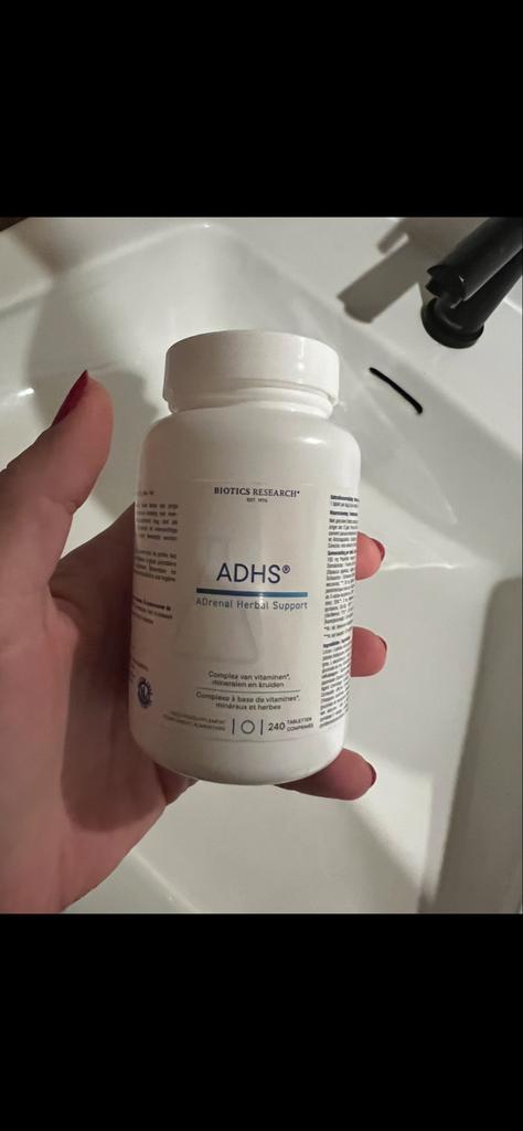 Biotics ADHS Adrenal Herbal Support 240 tabletten, Ophalen of Verzenden, Zo goed als nieuw, Overige typen