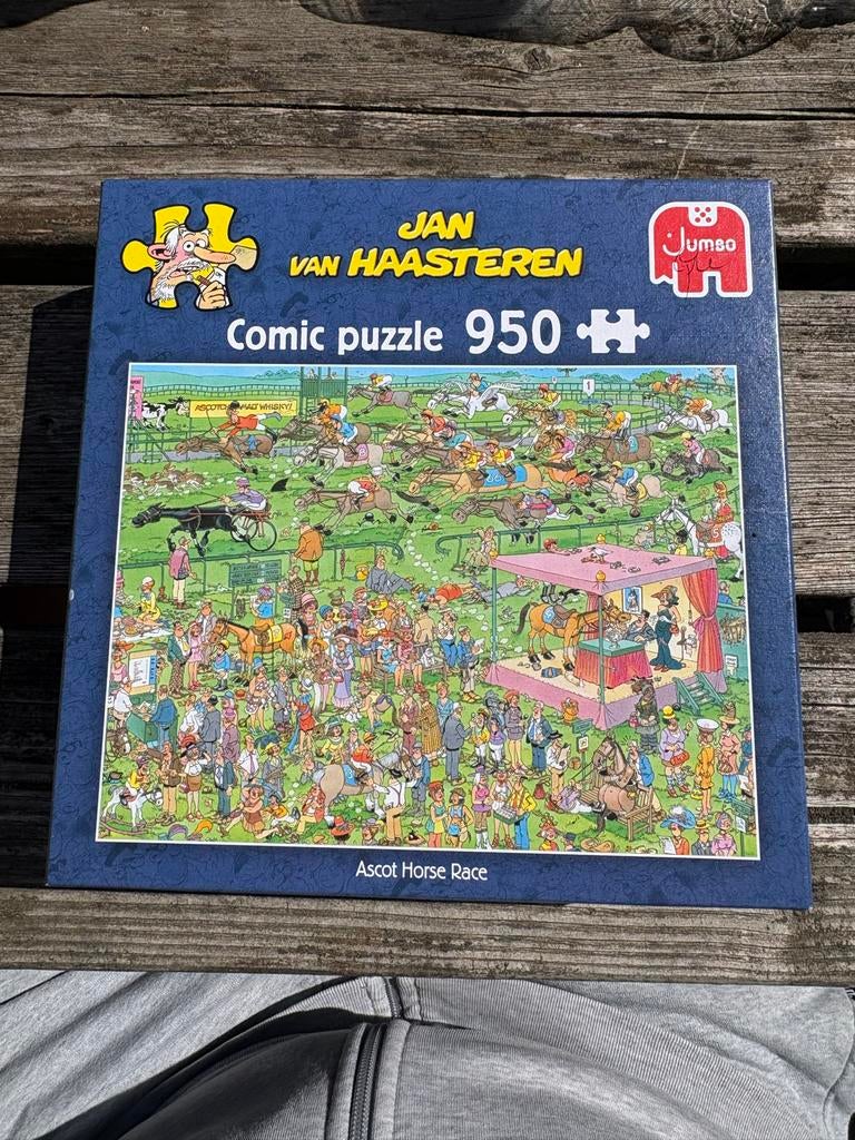 Jan van Haasteren - Ascot Horse Race Puzzel (950 stukjes), Ophalen of Verzenden, 500 t/m 1500 stukjes, Zo goed als nieuw, Legpuzzel