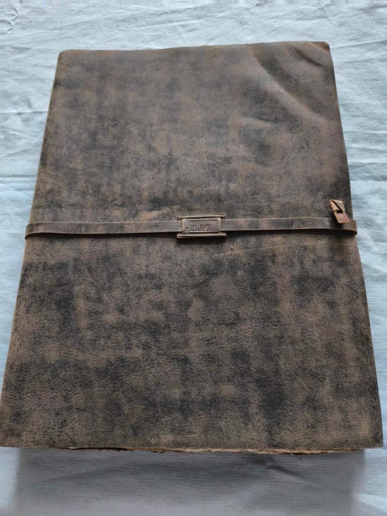 Mooi lederen notitieboek Hoffz Interieur, Huis en Inrichting, Woonaccessoires | Overige, Nieuw, Ophalen of Verzenden