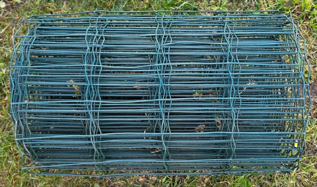 Groen gaashekwerk op rol 14.50 meter, Ophalen, Gebruikt, IJzer, Gaashekwerk