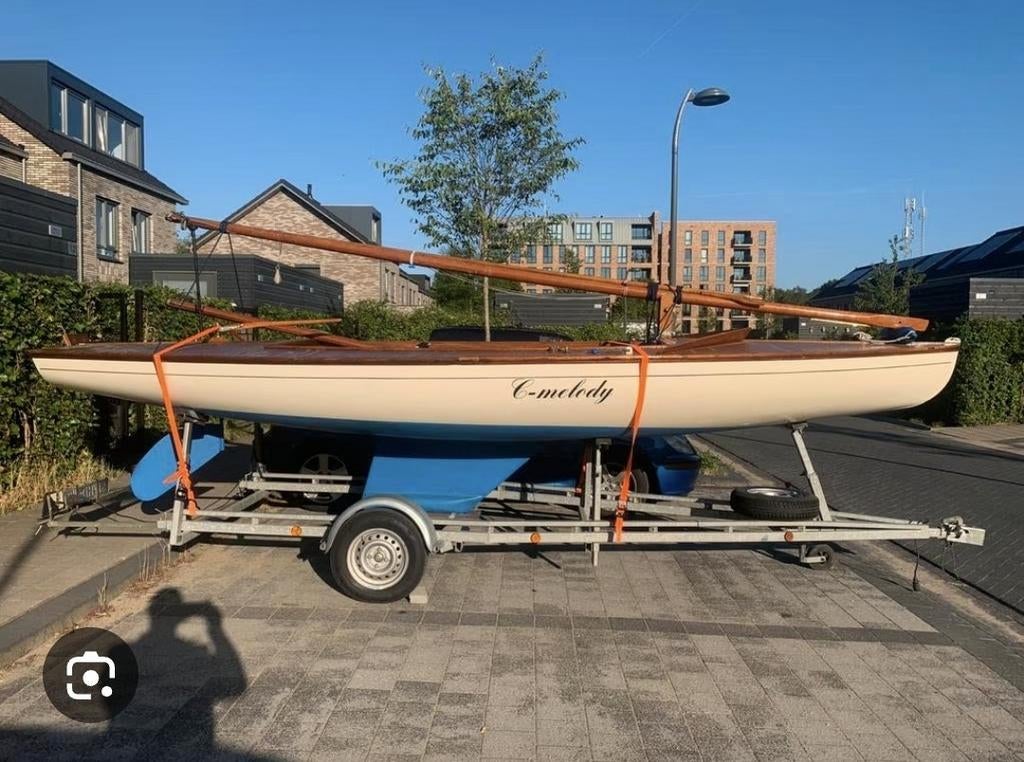 16m2 zeilboot inclusief tuigage zonder trailer., Ophalen, Gebruikt, Overige typen, Zeilboot