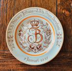 Huwelijksbord Prinses Juliana en Prins Bernhard 1937, Antiek en Kunst, Antiek | Wandborden en Tegels, Ophalen of Verzenden