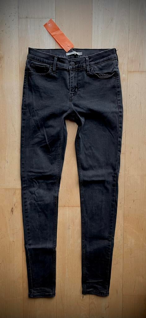 Levi’s 710 Super Skinny Jeans spijkerbroek zwart W29 L34, Ophalen of Verzenden, Zo goed als nieuw, Zwart, W28 - W29 (confectie 36)