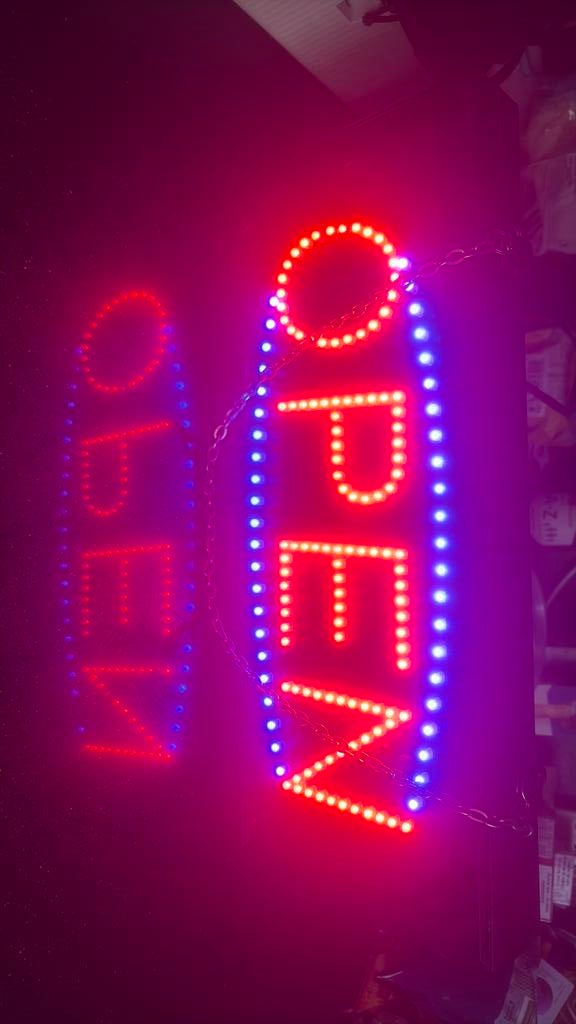 Neon licht open, Ophalen of Verzenden, Zo goed als nieuw, Lichtbak of (neon) lamp